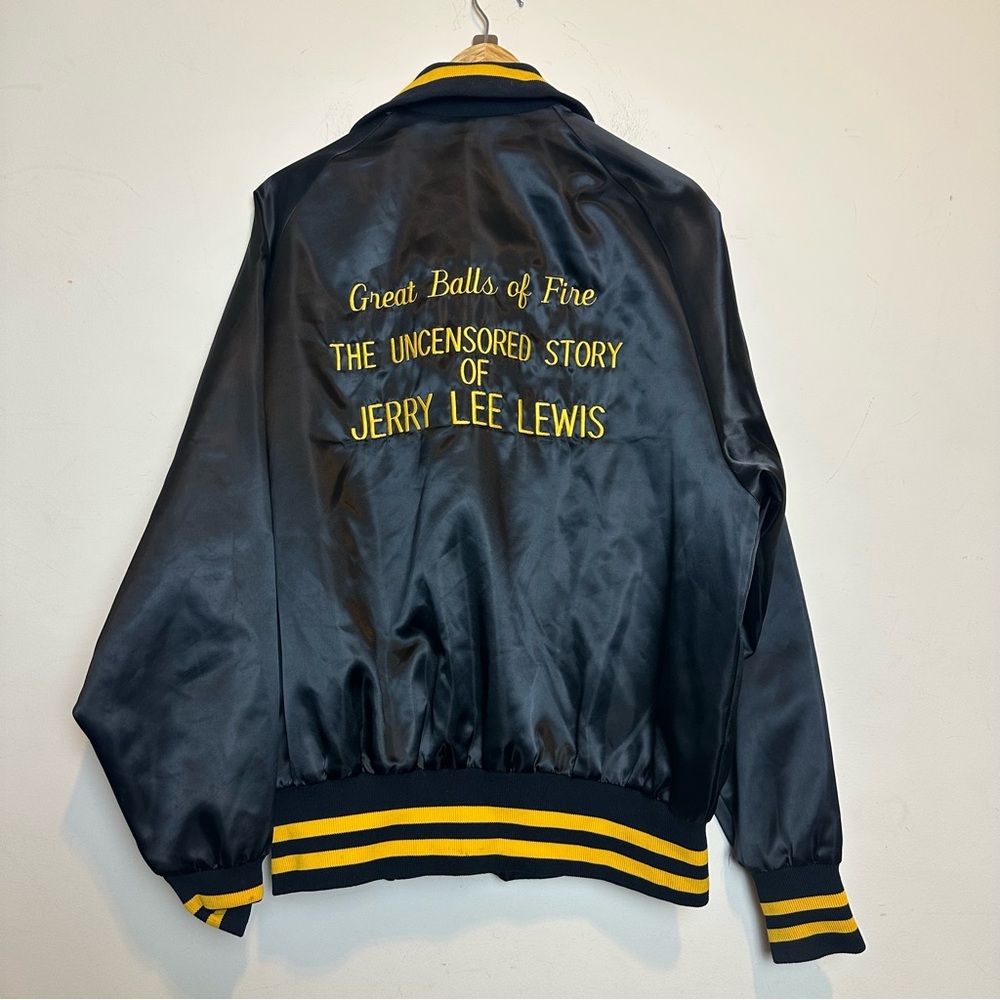 Vintage 80’s Don Alleson Athletic Satin Bomber Athletic Jacket Murray Silver Jr